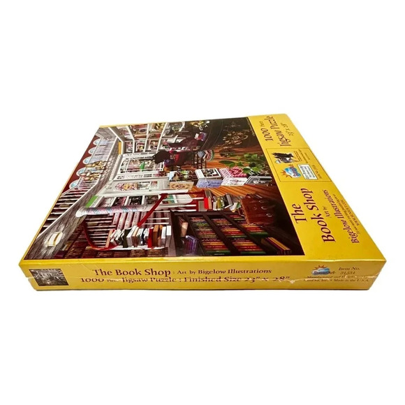 Sunsout Book Shop Jig Saw Puzzle 1000 pieces Delightful New - Picture 4 of 7